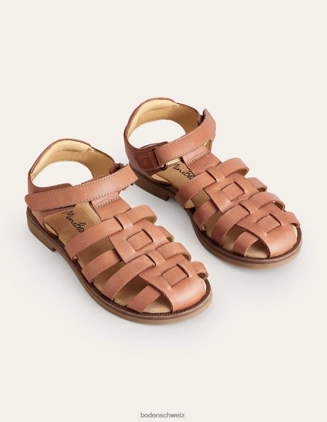 Boden Mädchen Fischersandalen VH86PT2696 Schuhwerk bräunen