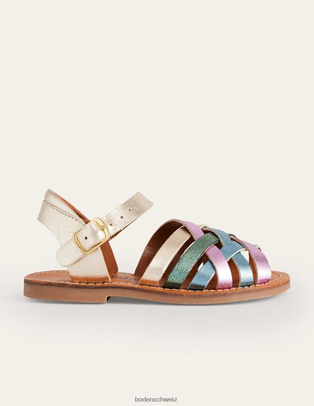 Boden Mädchen Riemchensandalen VH86PT2763 Schuhwerk Multi-Metallic