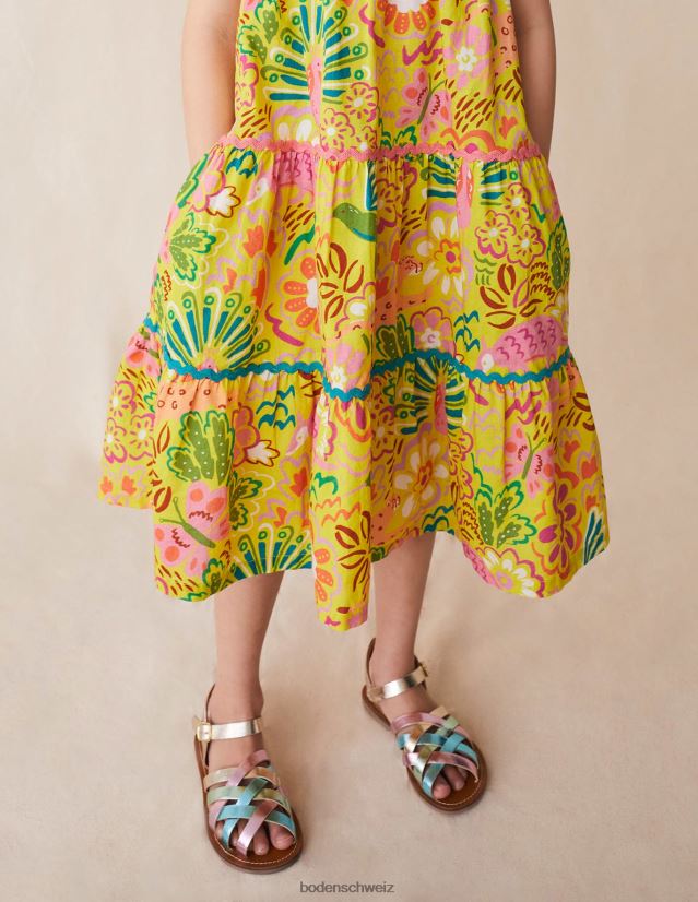 Boden Mädchen Riemchensandalen VH86PT2763 Schuhwerk Multi-Metallic