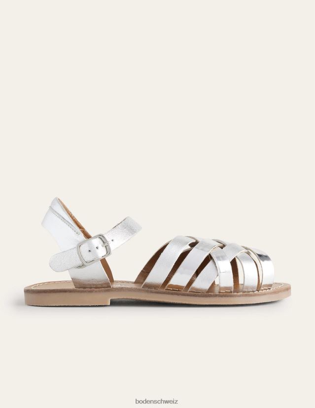 Boden Mädchen Riemchensandalen VH86PT2764 Schuhwerk silbermetallic
