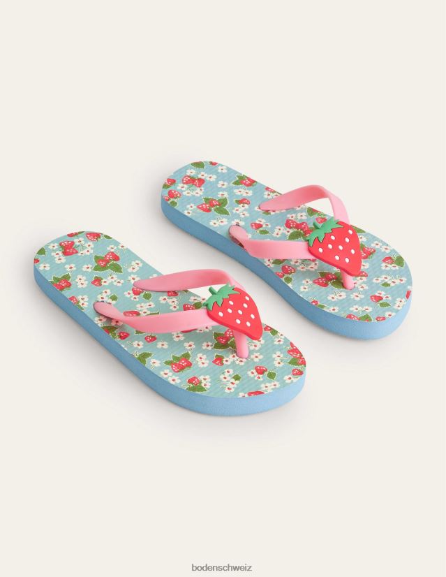 Boden Mädchen Flip-Flops VH86PT819 Schuhwerk erdbeerblumig