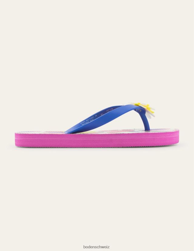 Boden Mädchen Flip-Flops VH86PT822 Schuhwerk mehrblumig