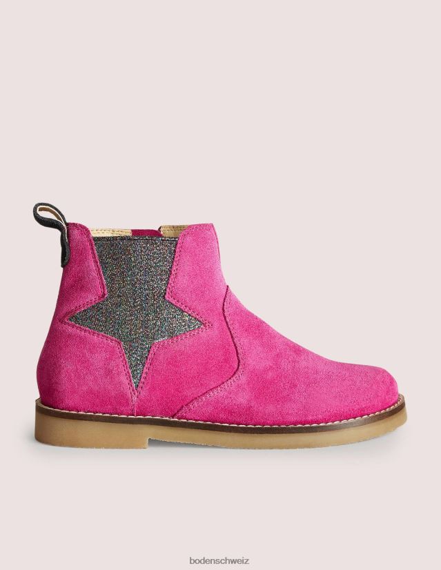 Boden Mädchen Chelsea-Stiefel VH86PT2703 Schuhwerk Pinker Stern