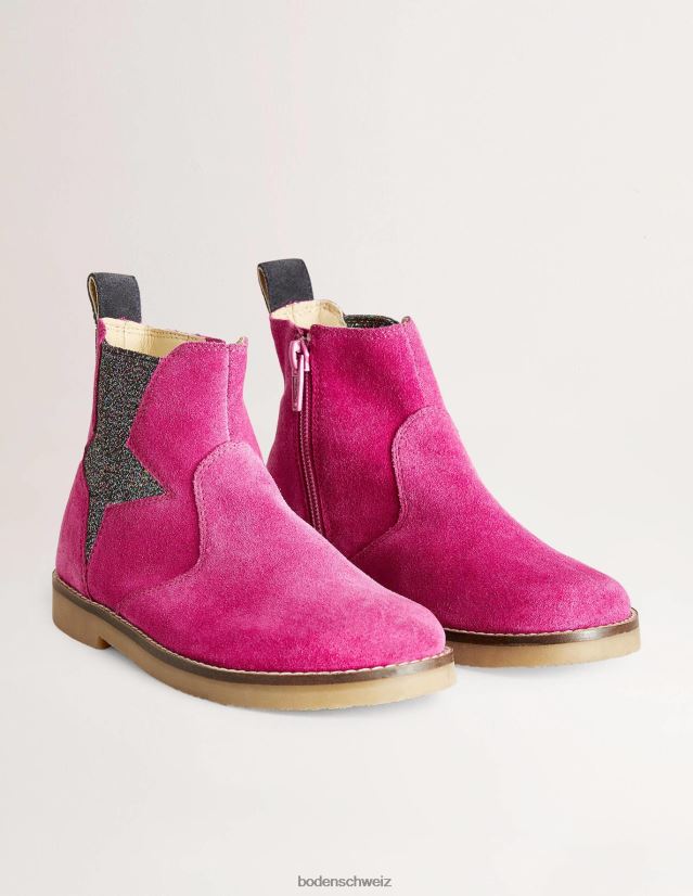 Boden Mädchen Chelsea-Stiefel VH86PT2703 Schuhwerk Pinker Stern
