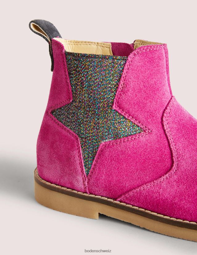Boden Mädchen Chelsea-Stiefel VH86PT2703 Schuhwerk Pinker Stern