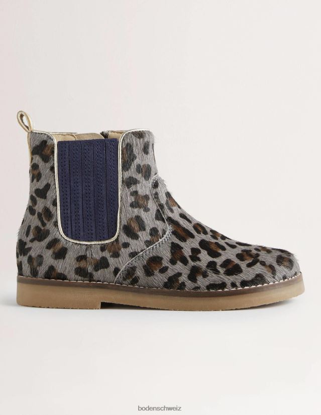 Boden Mädchen Chelsea-Stiefel VH86PT2714 Schuhwerk Leopard