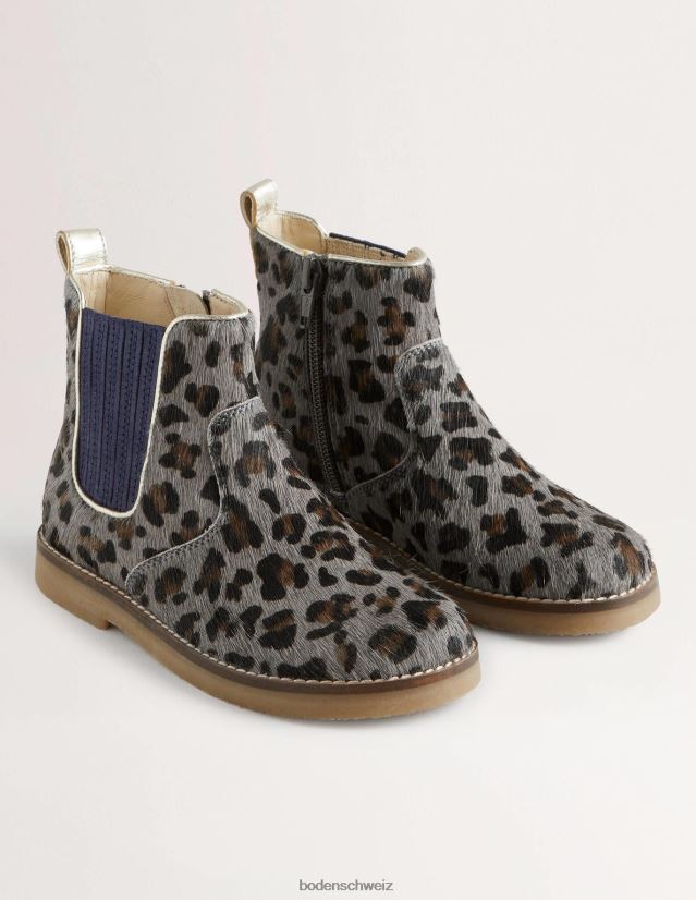 Boden Mädchen Chelsea-Stiefel VH86PT2714 Schuhwerk Leopard