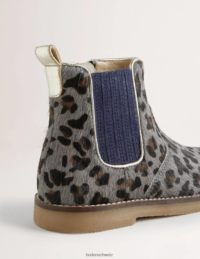 Boden Mädchen Chelsea-Stiefel VH86PT2714 Schuhwerk Leopard