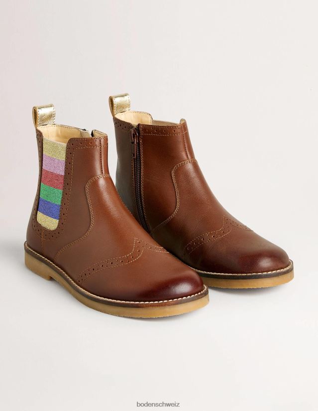 Boden Mädchen Chelsea-Stiefel VH86PT2737 Schuhwerk bräunen
