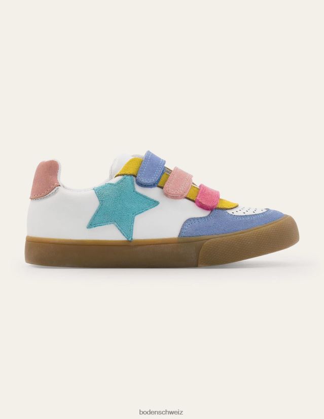 Boden Mädchen Low-Tops aus Leder VH86PT825 Schuhwerk Multi-Pastell