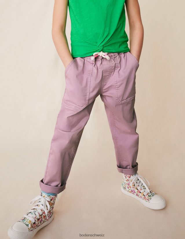 Boden Mädchen hohe Oberteile VH86PT2672 Schuhwerk rosa blumig