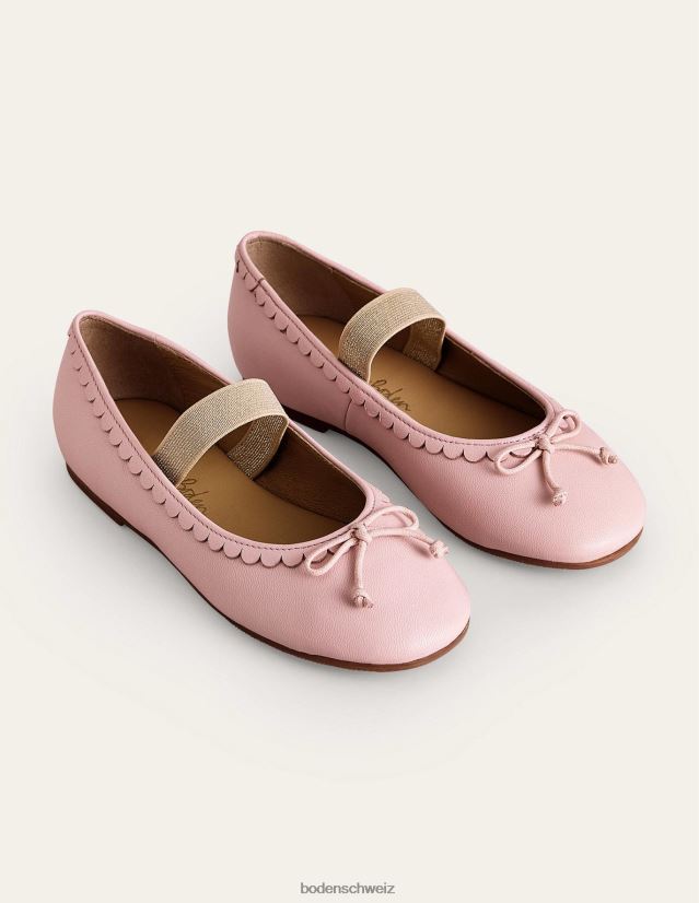 Boden Mädchen Ballerinas aus Leder VH86PT2687 Schuhwerk Provence-Altrosa