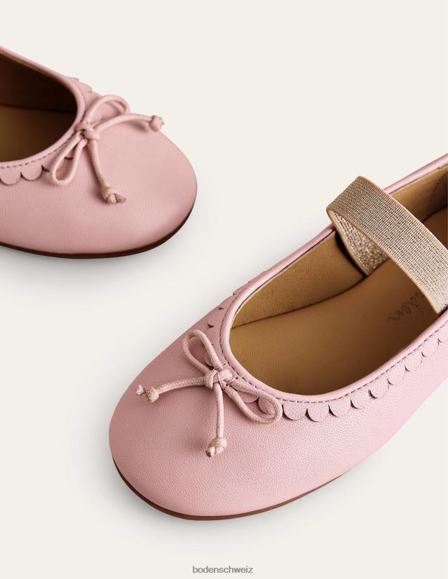 Boden Mädchen Ballerinas aus Leder VH86PT2687 Schuhwerk Provence-Altrosa