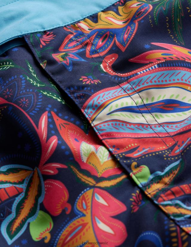 Boden Männer Badeshorts mit fester Taille VH86PT3566 Kleidung Multi-Ananas-Paisley
