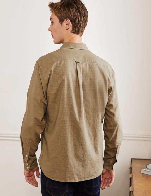 Boden Männer Leinenhemd mit Cutaway-Kragen VH86PT3611 Kleidung Malz