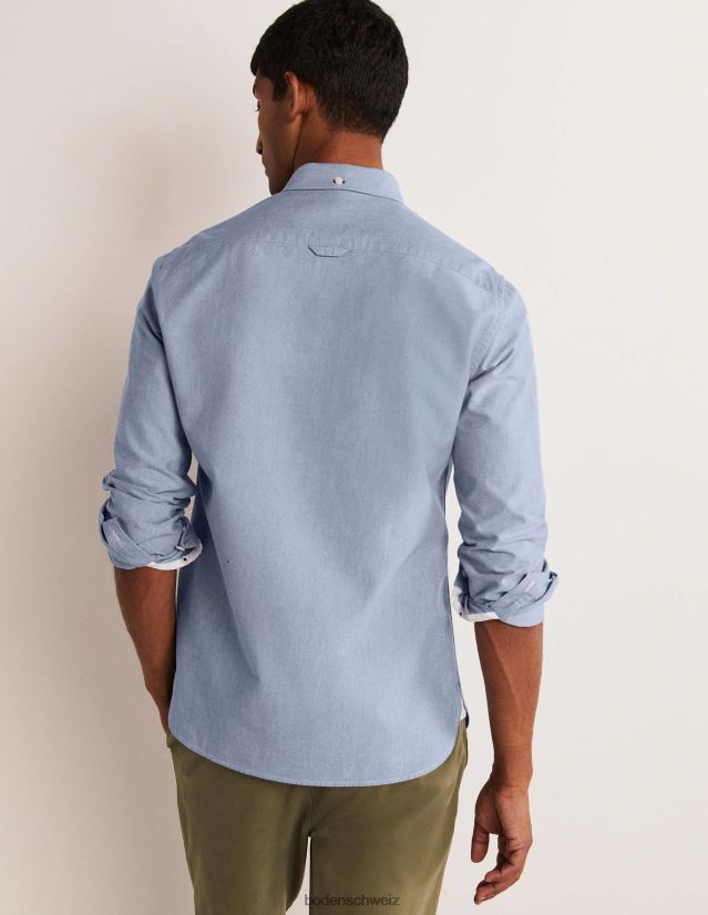 Boden Männer Slim-Hemd mit Knopfleiste VH86PT3603 Kleidung Oxfordblau