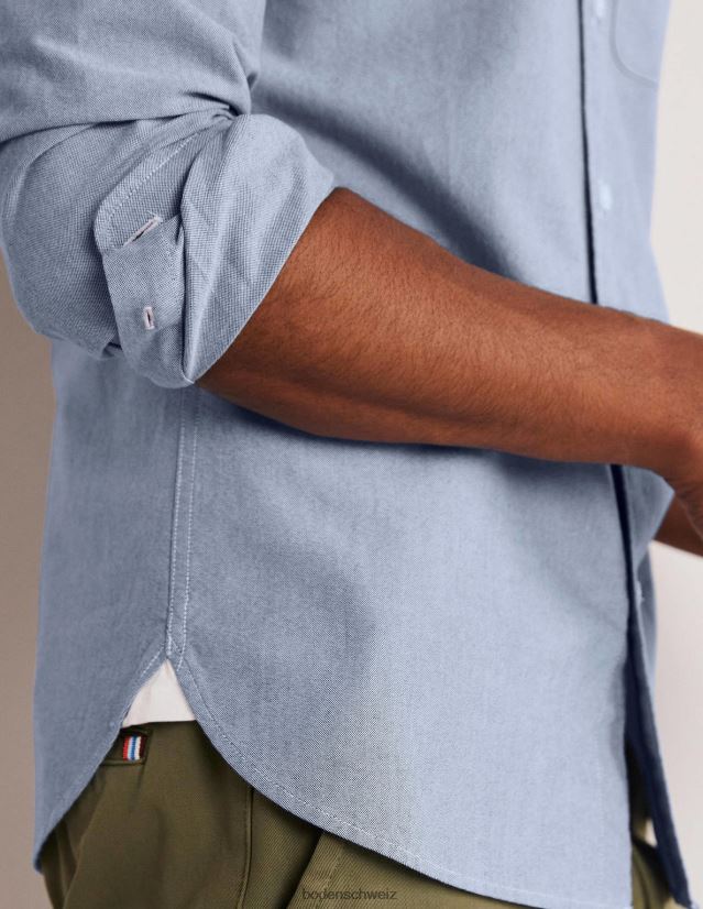 Boden Männer Slim-Hemd mit Knopfleiste VH86PT3603 Kleidung Oxfordblau