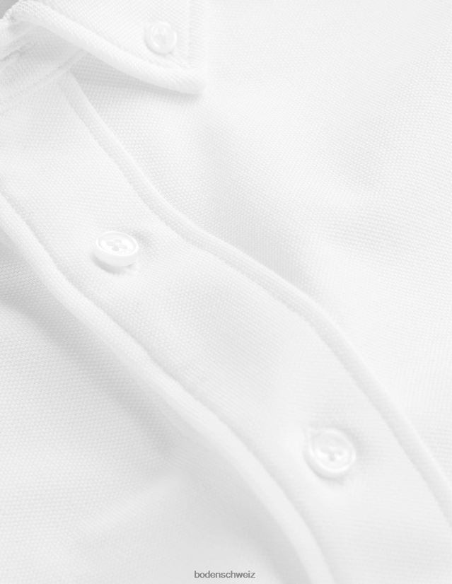 Boden Männer leichtes Piqué-Shirt VH86PT3548 Kleidung Weiß