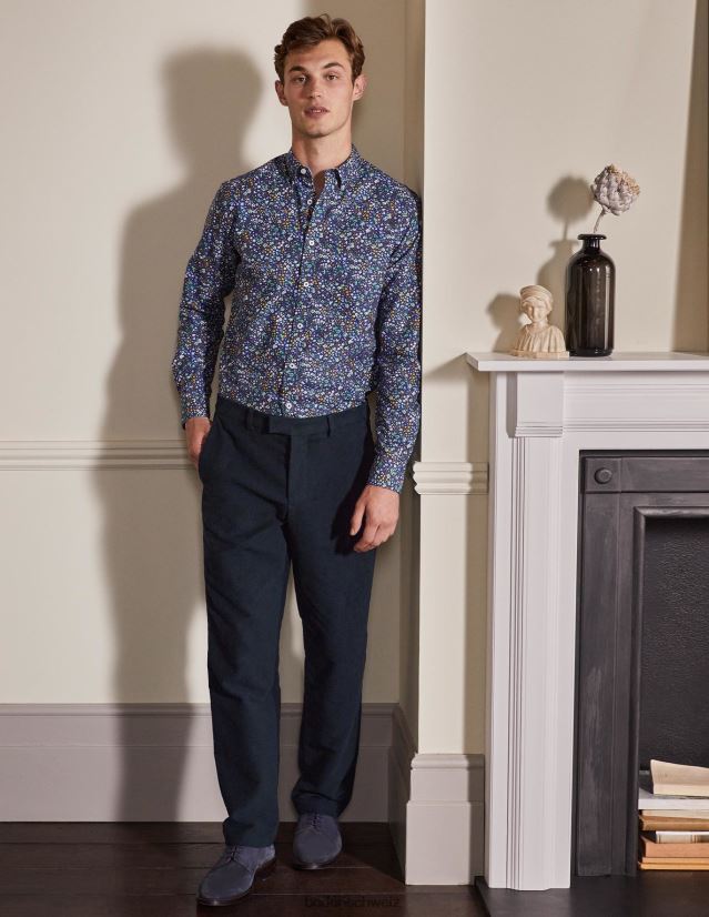 Boden Männer Lothbury-Moleskin-Hose VH86PT3608 Kleidung Marine