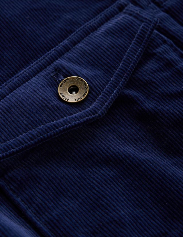 Boden Männer Cord-Trucker VH86PT3570 Kleidung Marineblaue Kordel