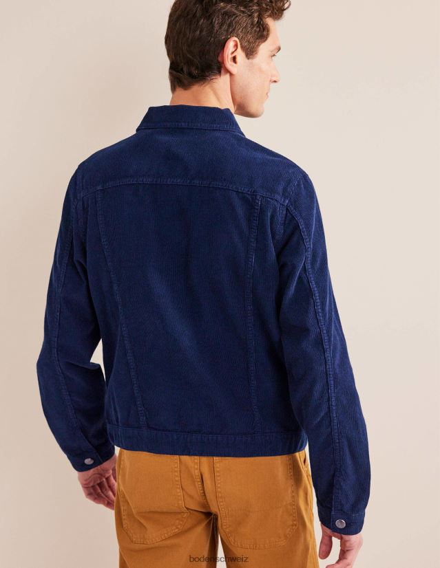 Boden Männer Cord-Trucker VH86PT3570 Kleidung Marineblaue Kordel