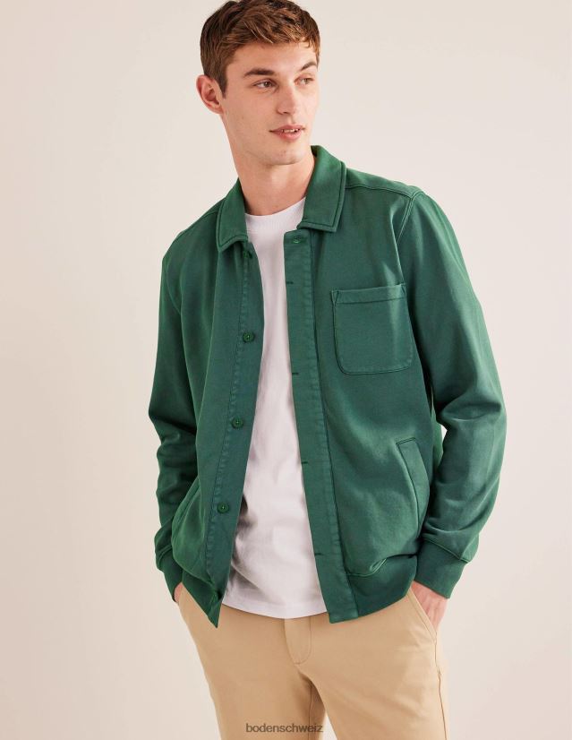Boden Männer Schweiß Harrington VH86PT3503 Kleidung Palmblattgrün