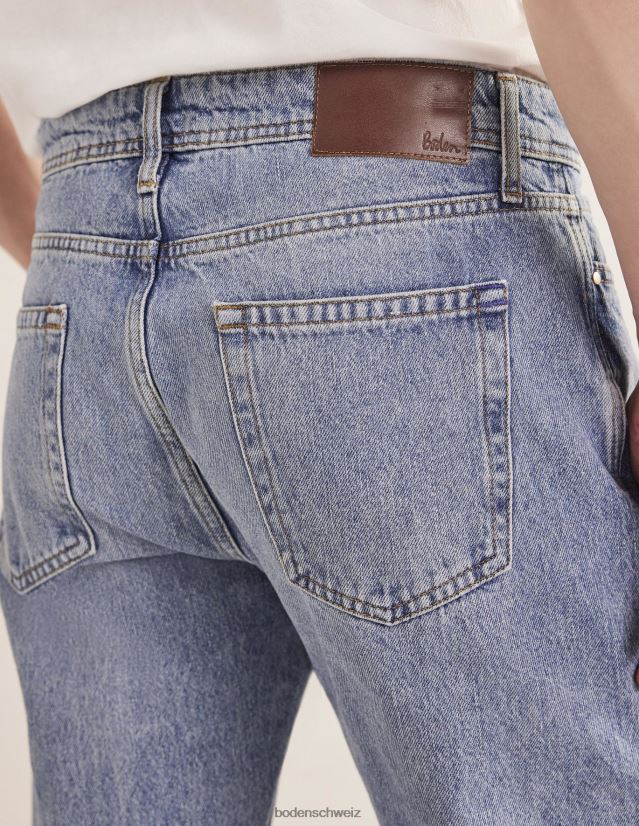 Boden Männer Gerade geschnittene Jeans VH86PT3575 Kleidung Vintage-Waschung