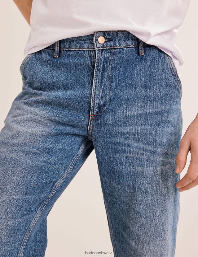 Boden Männer Jeans mit entspannter Passform VH86PT3538 Kleidung Mid-Wash-Trend