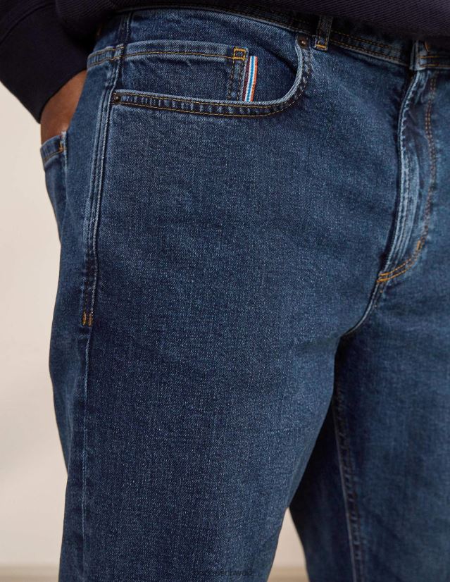Boden Männer Jeans mit geradem Bein VH86PT3579 Kleidung mittlere Spülung
