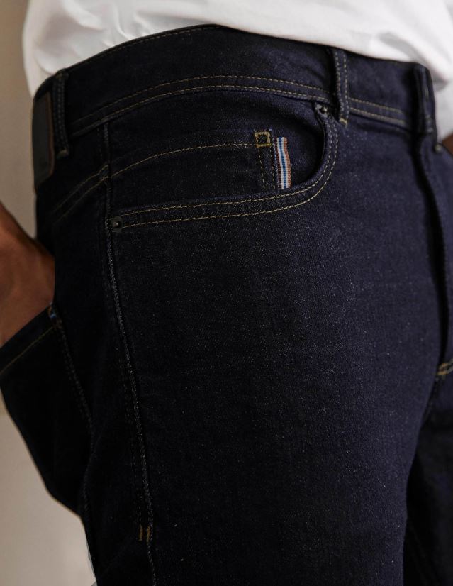 Boden Männer Jeans mit geradem Bein VH86PT3599 Kleidung dunkle Spülung