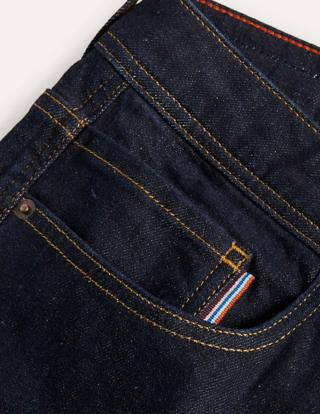 Boden Männer Jeans mit geradem Bein VH86PT3599 Kleidung dunkle Spülung