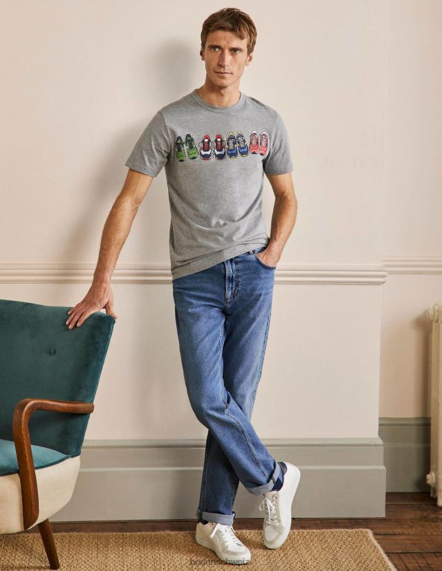 Boden Männer Jeans mit geradem Bein VH86PT3600 Kleidung leichte Spülung