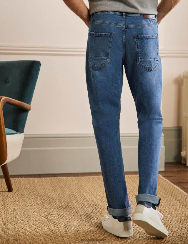 Boden Männer Jeans mit geradem Bein VH86PT3600 Kleidung leichte Spülung