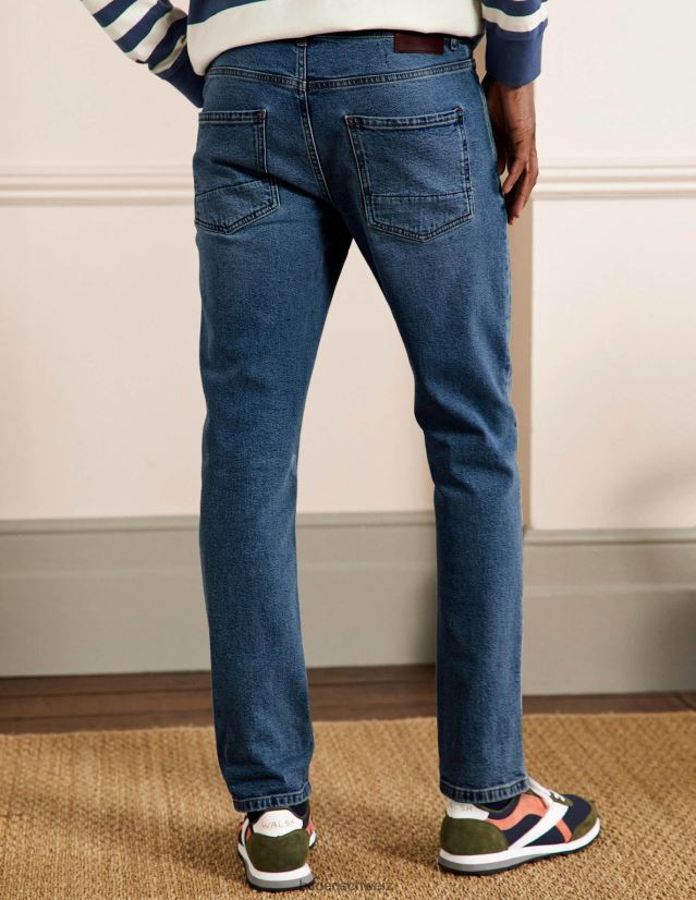 Boden Männer Jeans mit schmalem Bein VH86PT3597 Kleidung Denim mit leichter Spülung