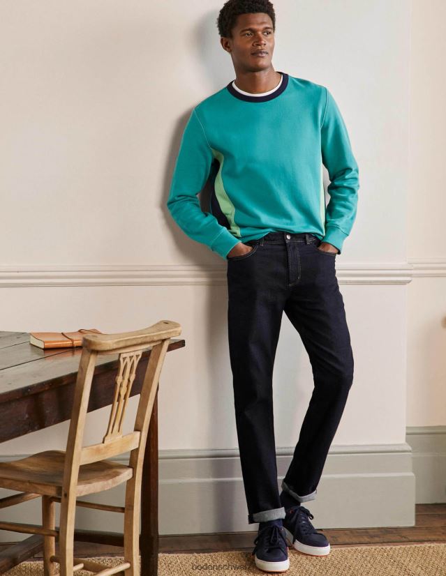 Boden Männer Jeans mit schmalem Bein VH86PT3612 Kleidung Dunkler Rinse-Denim