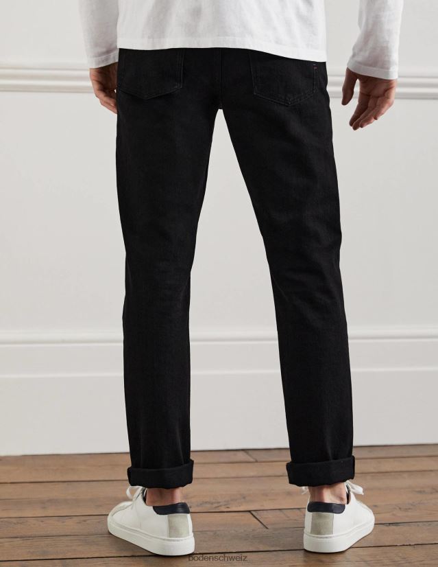 Boden Männer Jeans mit schmalem Bein VH86PT3616 Kleidung schwarzer Jeansstoff