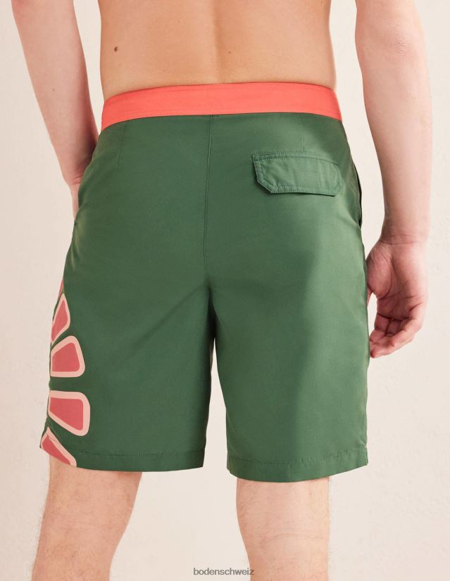 Boden Männer Boardshorts mit fester Taille VH86PT3523 Kleidung Palmblattsonne