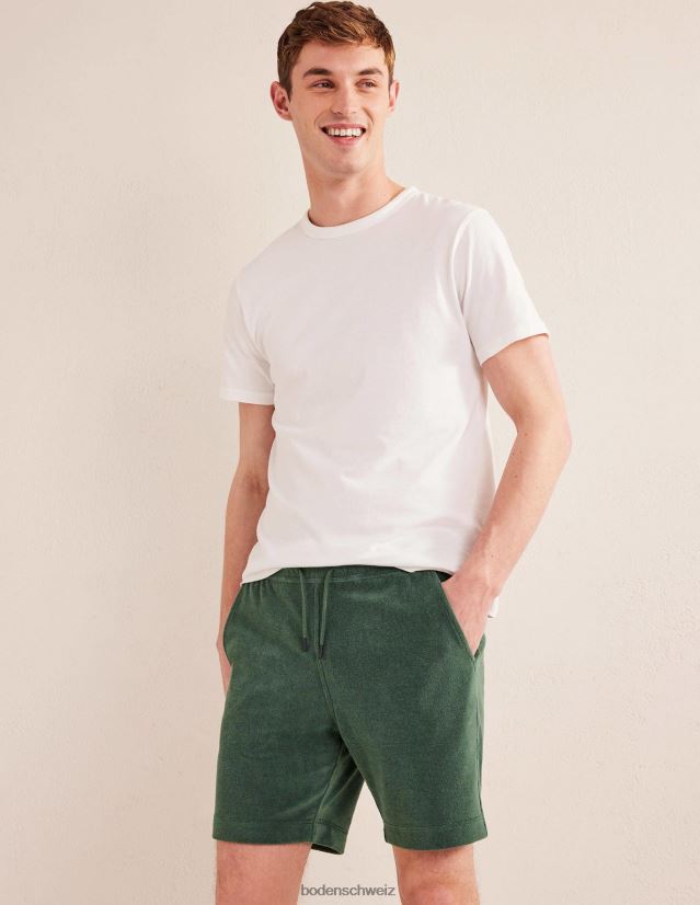 Boden Männer Frottee-Shorts mit Kordelzug VH86PT3528 Kleidung Palmblatt