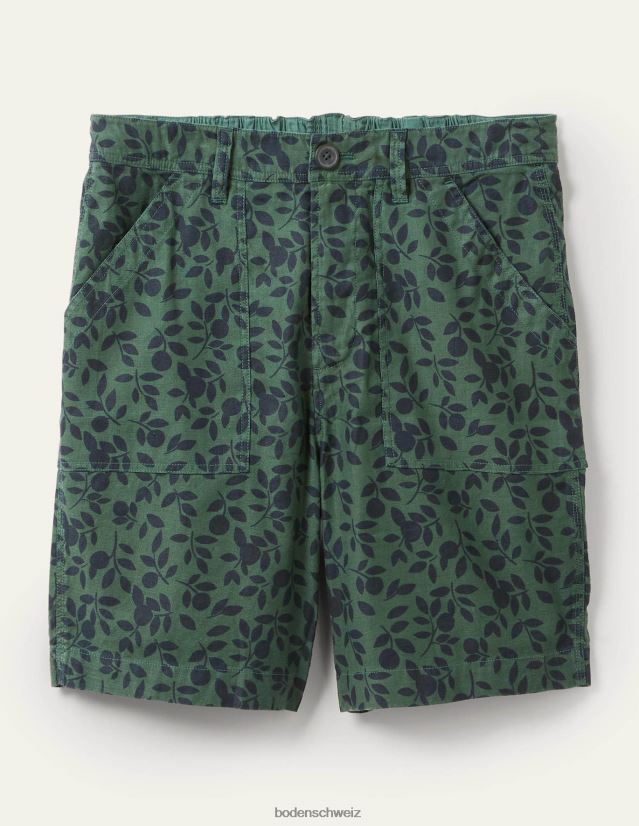 Boden Männer Leichte Shorts aus Leinenmischung VH86PT3576 Kleidung Castleton-Laub