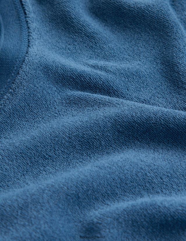 Boden Männer Frottee-T-Shirt VH86PT3565 Kleidung echte Marine