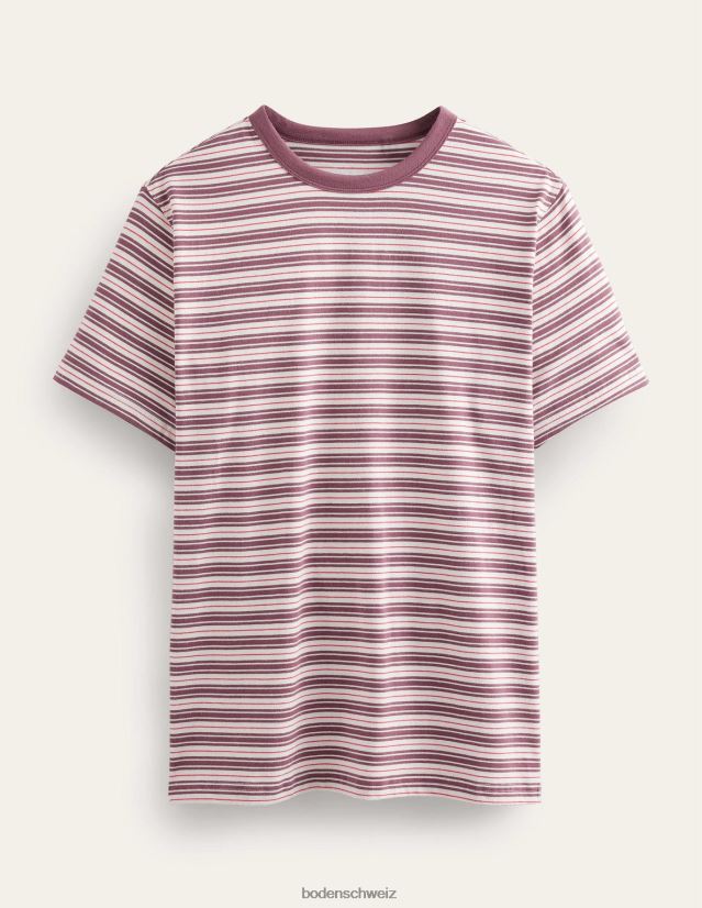 Boden Männer Klassisches T-Shirt mit schmaler Passform VH86PT3520 Kleidung Renaissance Rose/Koralle