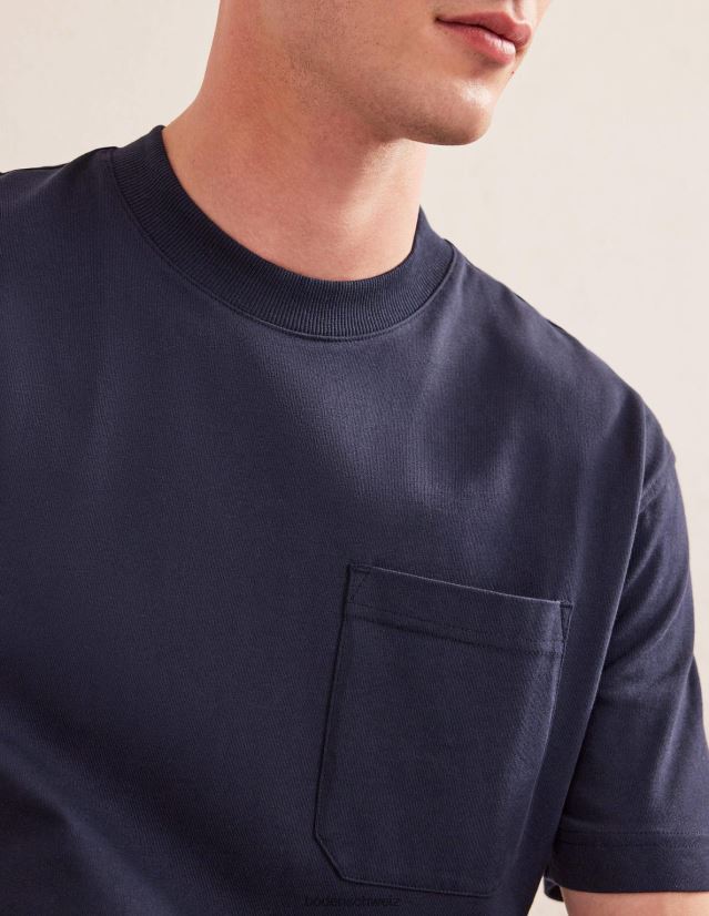 Boden Männer Lässiges Kurzarm-T-Shirt VH86PT3636 Kleidung Marine
