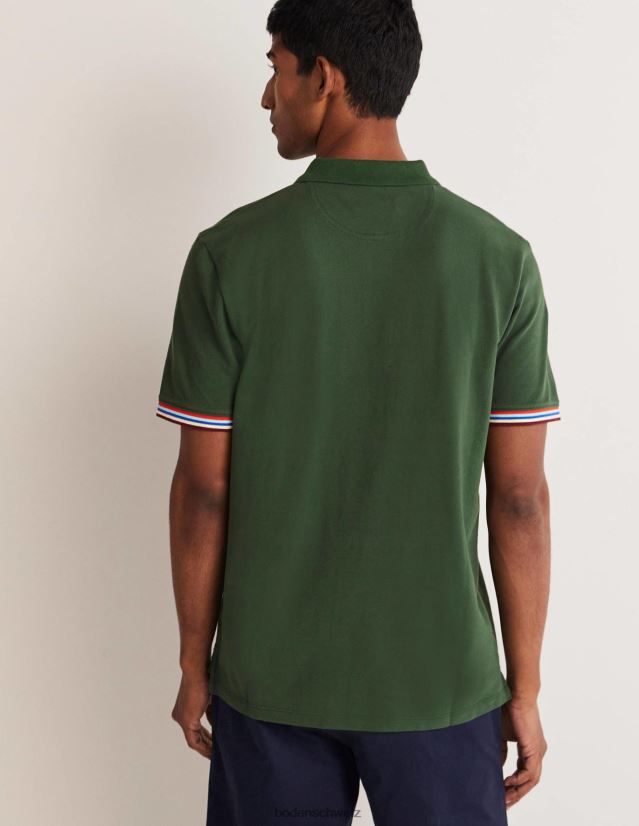Boden Männer Piqué-Poloshirt VH86PT3635 Kleidung Parkgrün