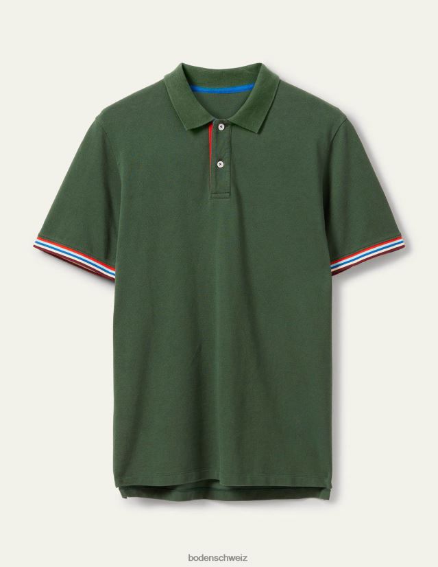 Boden Männer Piqué-Poloshirt VH86PT3635 Kleidung Parkgrün