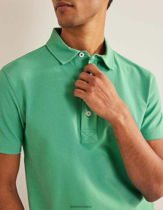 Boden Männer Slim-Fit-Pique-Polo VH86PT3514 Kleidung sanftes Minzgrün
