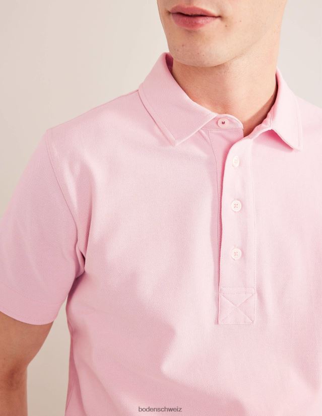 Boden Männer Slim-Fit-Pique-Polo VH86PT3533 Kleidung Marshmallow-Rosa