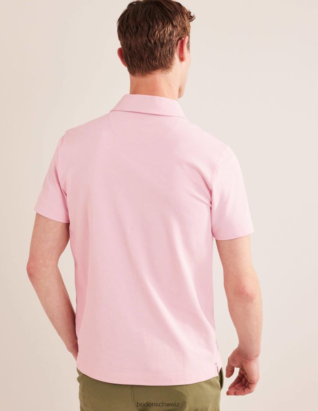 Boden Männer Slim-Fit-Pique-Polo VH86PT3533 Kleidung Marshmallow-Rosa