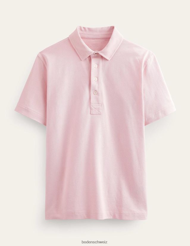 Boden Männer Slim-Fit-Pique-Polo VH86PT3533 Kleidung Marshmallow-Rosa