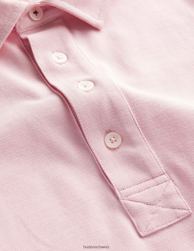 Boden Männer Slim-Fit-Pique-Polo VH86PT3533 Kleidung Marshmallow-Rosa