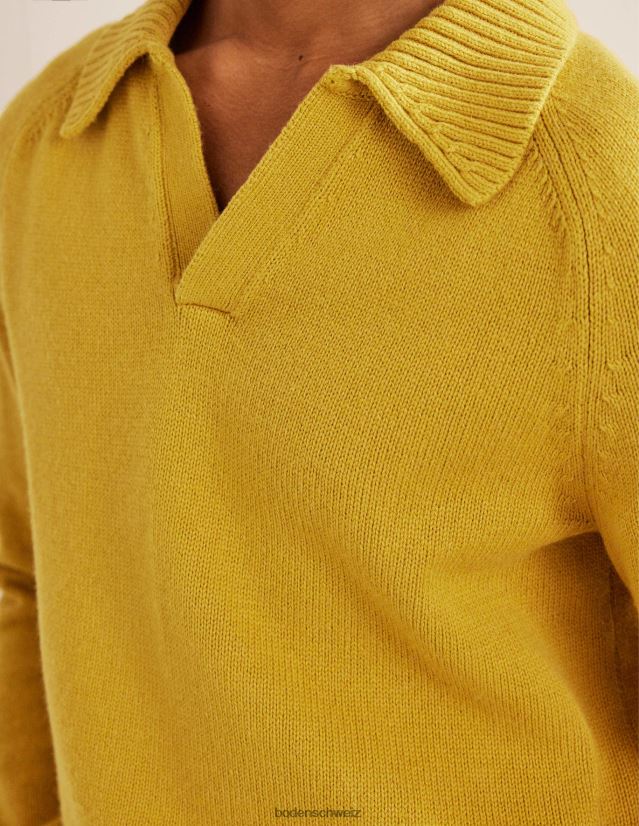 Boden Männer Pullover mit offenem Kragen VH86PT3571 Kleidung hellbronze